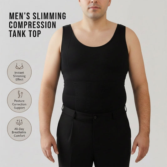 Camisola sem mangas de compressão respirável e adelgaçante para homem