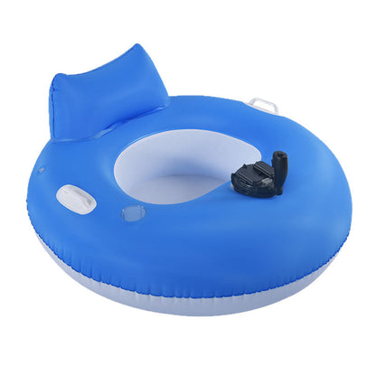 Espreguiçadeira insuflável motorizada para piscina com hélice