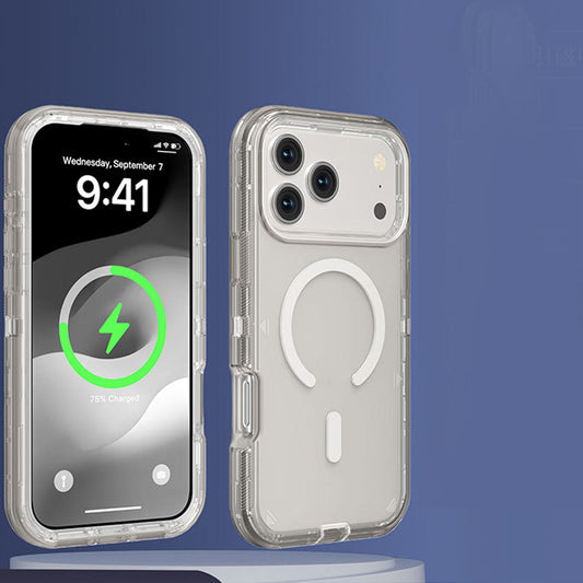 📱Capa magnética transparente e resistente a choques para telemóvel🛡️ – Fecho magnético forte, resistente ao amarelecimento e proteção a 360°