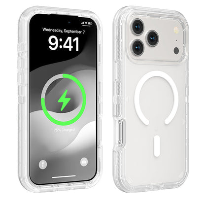 📱Capa magnética transparente e resistente a choques para telemóvel🛡️ – Fecho magnético forte, resistente ao amarelecimento e proteção a 360°
