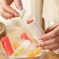 Bandeja de silicone para cubos de gelo com cesto de arrumação