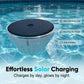 Luz solar flutuante para piscina com projeção de peixes
