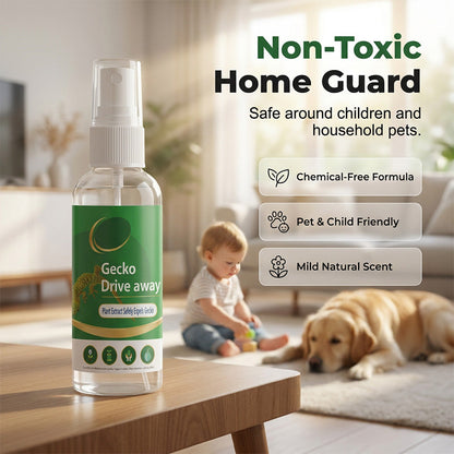 Spray repelente para lagartixas, seguro para toda a família