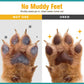 Espuma para limpeza das patas dos animais de estimação