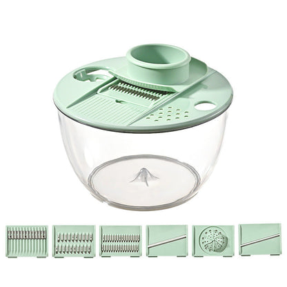 🔥 Promoção imperdível: 50% de desconto 🔥 Centrifugadora e cortador de saladas multifuncional 9 em 1 de grande capacidade