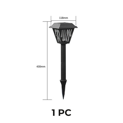 Lâmpada matadora de mosquitos a energia solar para exterior – para fixação no solo ou com suporte