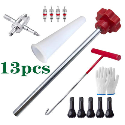 Kit de ferramentas para troca rápida da válvula do pneu do carro