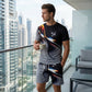 👕 53% DE RÉDUCTION 🩳 Ensemble T-shirt et short à imprimé abstrait pour homme – Léger, respirant & coupe décontractée – parfait pour l’été, le sport ou les journées décontractées – look moderne et unique 🎨