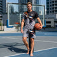 👕 53% DE RÉDUCTION 🩳 Ensemble T-shirt et short à imprimé abstrait pour homme – Léger, respirant & coupe décontractée – parfait pour l’été, le sport ou les journées décontractées – look moderne et unique 🎨