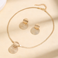 ✨ Conjunto de joias geométricas modernas – banhadas a ouro, leves, elegantes 🔶