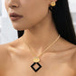 ✨ Conjunto de joias geométricas modernas – banhadas a ouro, leves, elegantes 🔶