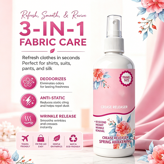 Spray anti-rugas 3 em 1 para roupa