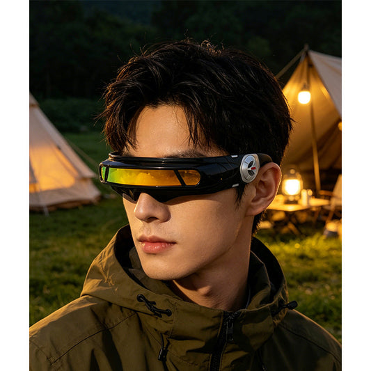 Óculos de sol Retro Punk com formato irregular e proteção UV400