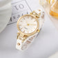 ⌚ OFERTA POR TEMPO LIMITADO: 50% DESCONTO! ✨ Relógio elegante com bracelete fina – Mostrador fino, bracelete em pele, movimento de quartzo 💎