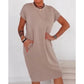 🌺 O produto mais vendido do verão -55 % 💐 Vestido casual de manga curta para mulhe