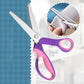 ✂️Tesoura de picotar multifuncional com lâminas serrilhadas