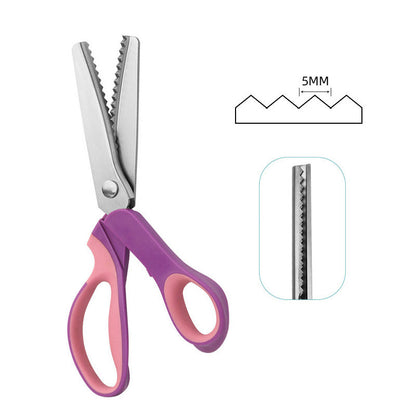 ✂️Tesoura de picotar multifuncional com lâminas serrilhadas