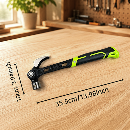 🔨🏗️ Martelo de unhas multiusos para serviço pesado – Qualidade profissional e tratado termicamente – Cabo antiderrapante, perfeito para enquadramento, demolição ou bricolage – durável e equilibrado 🛠️