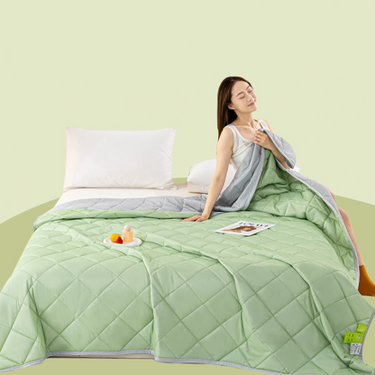 ❄️🛏️ Edredom Refrescante de Verão – Leve, Respirável e Termorregulador para Noites Sem Suor e Sono Profundo