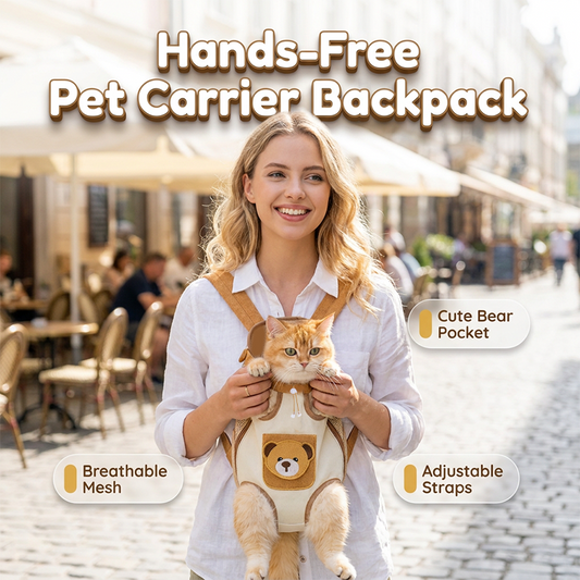 🐱🎒 Mochila de Transporte Respirável para Animais de Estimação
