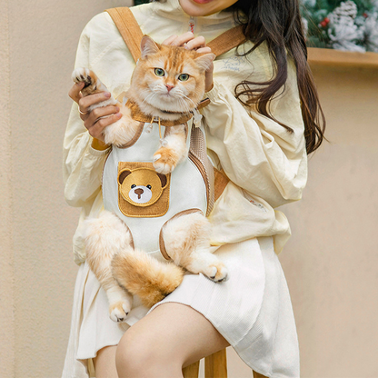 🐱🎒 Mochila de Transporte Respirável para Animais de Estimação