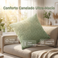 Capa de Almofada Decorativa Canelada Aconchegante