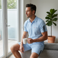 👕 Conjunto Masculino Casual com Gola Clássica – Conforto, Estilo e Respirabilidade para o Dia a Dia