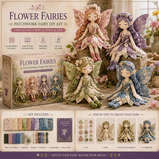 🧵Coleção de Patchwork de Fadas para Faça Você Mesmo