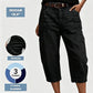 📢Liquidação de Meia Temporada: 50% de desconto – por tempo limitado ⏰Calça Jeans Feminina Casual Cropped Elástica