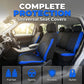 🚗 CONJUNTO UNIVERSAL DE CAPAS PARA BANCOS DE CARRO (9 PEÇAS) PARA VIATURAS DE 5 LUGARES — Proteção com cobertura completa | Tecido respirável | Fácil de instalar e lavar 🛡️