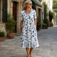 🌸👗Vestido feminino casual com estampa floral