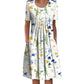 🌸👗Vestido feminino casual com estampa floral