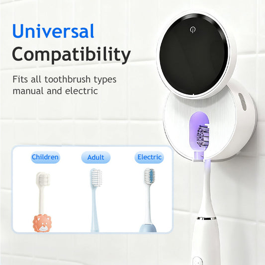 🔥🔥Esterilizador UV de Parede para Suporte Inteligente de Escova de Dentes