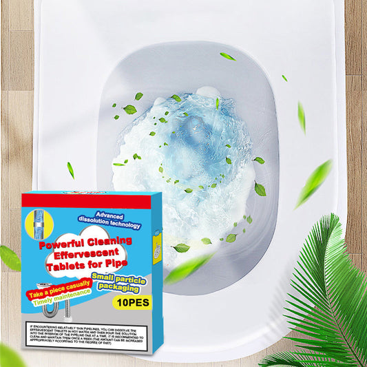 🔥 50% de desconto ❤️ Comprimidos efervescentes de limpeza poderosos para tubos, rápido dissolver clogs de gordura do cabelo, desodorizante antibacteriano de limpeza de tubos para esgoto do piso do lavabo