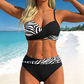 🌸 50% DESCONTO AGORA! 🌸 Conjunto de biquíni push-up de duas peças para mulher