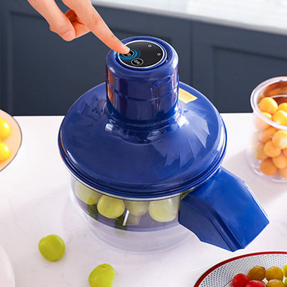 🍇Descascador automático sem fio para frutas e legumes | 5 lâminas + operação com um toque + ideal para uvas e alho✨