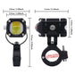 🏍️💡 Farol LED de feixe duplo – brilhante, à prova de água, compatível com veículos de 12 a 80V!