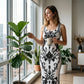 🌸 Elegante vestido maxi feminino com estampado floral – Confortável e perfeito para os dias de verão 👗