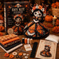 💀🧵 Kit de artesanato Noiva Esqueleto – completo, detalhado, perfeito para decoração de Halloween!