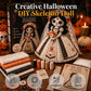 💀🧵 Kit de artesanato Noiva Esqueleto – completo, detalhado, perfeito para decoração de Halloween!