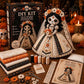 💀🧵 Kit de artesanato Noiva Esqueleto – completo, detalhado, perfeito para decoração de Halloween!