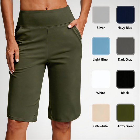 ⏰Oferta por tempo limitado: 50% de desconto✨ Shorts de ioga femininos de cintura alta com bolsos