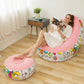 🥳💞 Mais de 50 mil vendidos! 🛋️🎁 50% de desconto! Poltrona insuflável com puff e bomba elétrica – PVC com toque aveludado, suporta 150 kg, pronta em 2 minutos! Relaxe com conforto! ✨💪