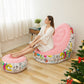 🥳💞 Mais de 50 mil vendidos! 🛋️🎁 50% de desconto! Poltrona insuflável com puff e bomba elétrica – PVC com toque aveludado, suporta 150 kg, pronta em 2 minutos! Relaxe com conforto! ✨💪