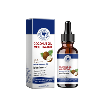 🔥🔥Concentrado de Enxaguante Bucal com Óleo de Coco e Hortelã Natural