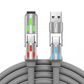🔌Cabo de carregamento rápido RGB 4 em 1, cabo universal para carregar vários dispositivos em viagem🌍
