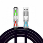 🔌Cabo de carregamento rápido RGB 4 em 1, cabo universal para carregar vários dispositivos em viagem🌍