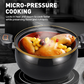 Panela de sopa de grande capacidade com revestimento esmaltado para micro-pressão