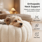 Cama redonda ultramacia e calmante para cães e gatos 🐾 Aconchegue-se, relaxe – um abraço aconchegante em forma de cama ✨