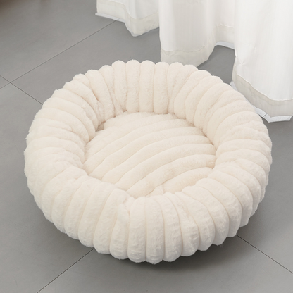 Cama redonda ultramacia e calmante para cães e gatos 🐾 Aconchegue-se, relaxe – um abraço aconchegante em forma de cama ✨